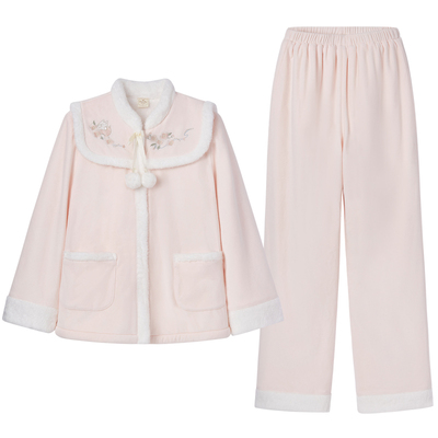 ROSETREE珊瑚绒冬季浴袍