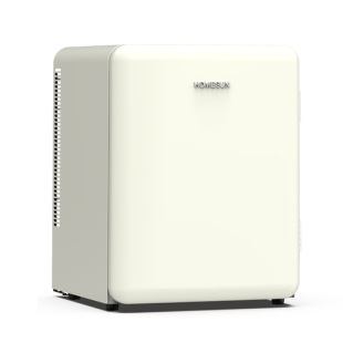 HOMESUN静音复古小冰箱家用卧室宿舍小型迷你化妆品美妆冷藏冰箱