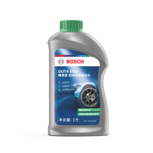 博世刹车油DOT4 Elite全合成制动液刹车液机动车离合器油通用型2L