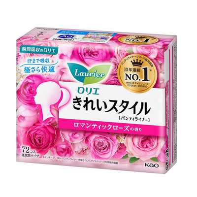 日本花王护垫绵柔亲肤玫瑰淡香