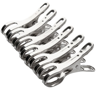 居家家不锈钢防风晾衣夹晒被子大号棉被夹袜子晾晒夹凉衣服的夹子