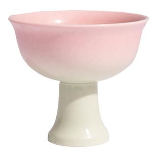 【杭州博物馆】影青釉里红高足瓷杯复刻文创主人杯瓷器茶具粉绿色