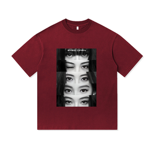 MEOVV韩女团粉丝应援周边KPOP爱豆重磅纯棉T恤半袖杉情侣男女同款