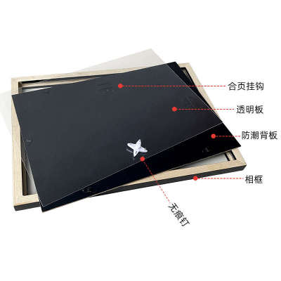 防潮拼图框架裱框1000片500相框70*50*75画框简约实木铝合金挂墙
