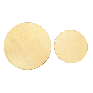 椴木层板模型木片 圆形薄木片 圆木片底座 儿童diy装饰手绘画材料