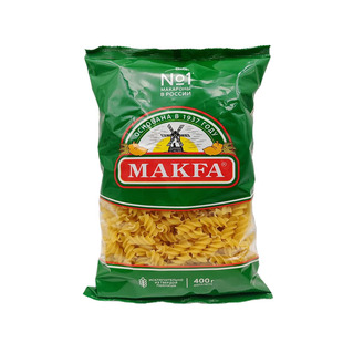 俄罗斯进口意面马克发两头尖通心粉意大利面条螺旋形意粉西餐拌面