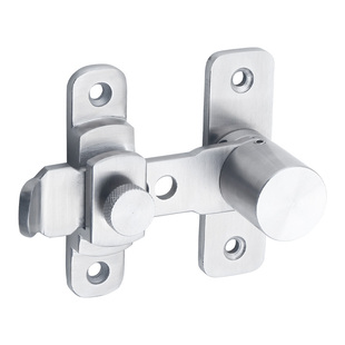 高低脚门锁固定卡扣304不锈钢门栓门锁扣室内门不平插销精铸门扣