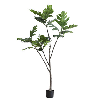 西西里仿真绿植北欧落地植物面包树盆栽家居客厅装饰大堂酒店景观