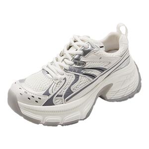 小码女鞋313233厚底老爹鞋2025新款春夏轻便小个子增高休闲运动鞋