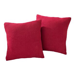 北欧风沙发抱枕客厅靠垫纯色毛绒护腰靠枕床头靠背垫抱枕套不含芯