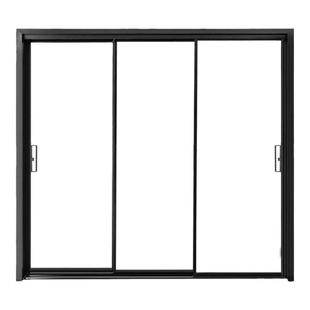 定制厨房推拉门三联动极窄边框吊轨卫生间阳台移门铝镁合金玻璃门