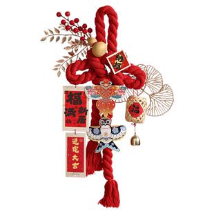 乔迁之喜装饰品万字结挂饰入户门卧室房门福字红色中国结挂件镇宅