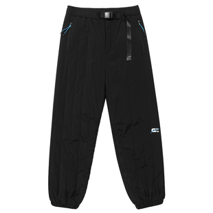 GUUKA潮牌黑色3M新雪丽东北棉裤男款冬季 加厚防寒束脚滑雪裤宽松