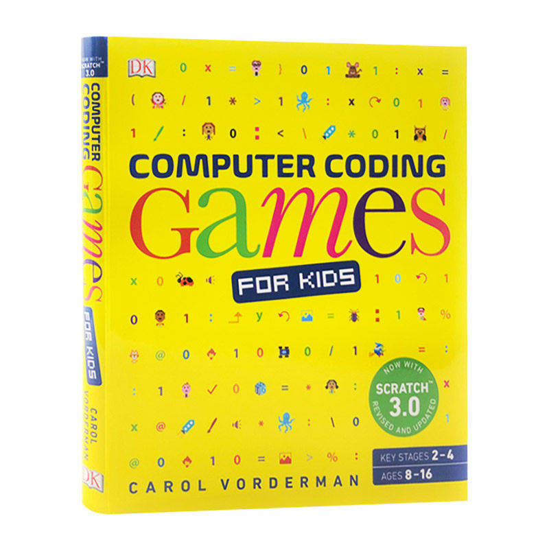 儿童编程游戏指南 Computer Coding Games for Kids 从二进制代码到建筑游戏 英文原版计算机网络编程学习教程书籍