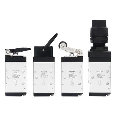 气动二位五通机械阀M5B210-08基本型M5R210-08手动阀气阀滚轮摇臂