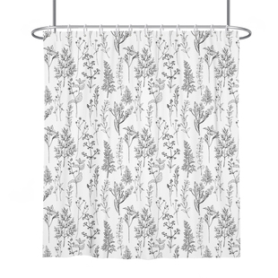 卫生间浴室浴帘隔断帘浴室帘法式复古防水防霉防水布高档挂帘