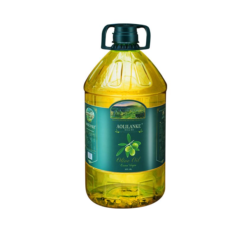 西班牙特级初榨橄榄油5L进口低健身脂食用油炒菜榄橄油官方正品纯