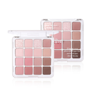 holdlive眼影盘16方格眼影高光哑光珠光腮红修容一体大地色正品女