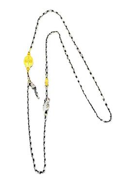 藏式S925纯银镶嵌吐宝鼠链子