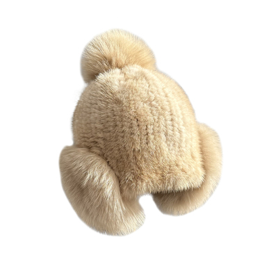 水貂毛护耳帽狐狸毛耳罩雷锋帽