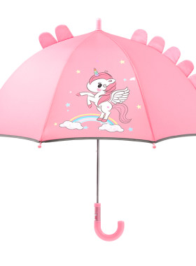 雨伞卡通立体造型独角兽恐龙