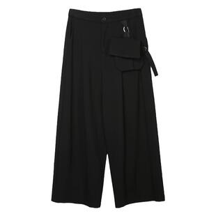 RAYSHOW·雷修｜腰包设计 日系老爹阔腿裤休闲百搭直筒九分裤