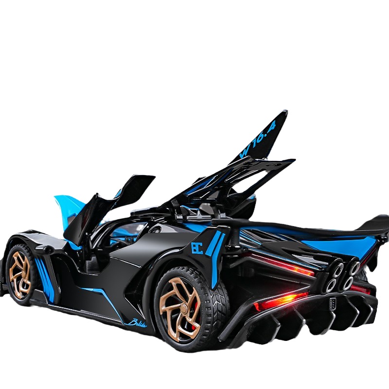 布加迪车模儿童合金汽车模型男孩小汽车兰博赛车仿真玩具跑车摆件