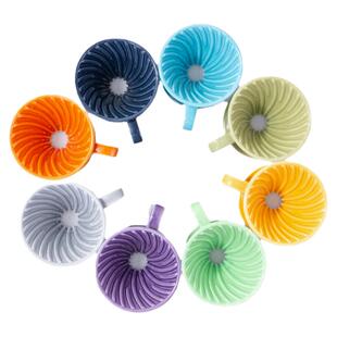 koonan 陶瓷咖啡滤杯V60手冲咖啡器具螺旋纹滴滤式咖啡过滤杯户外