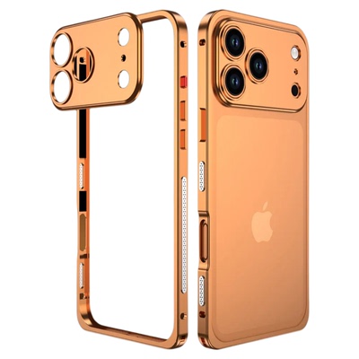 金属海马扣边框适用苹果17手机壳