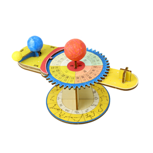 DIY日地月三球仪模型材料包科学实验器材学生教学仪器手工玩具