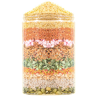 鹦鹉五谷杂粮黄谷子珍珠虎皮牡丹玄凤鸟食物饲料面包虫干自配零食