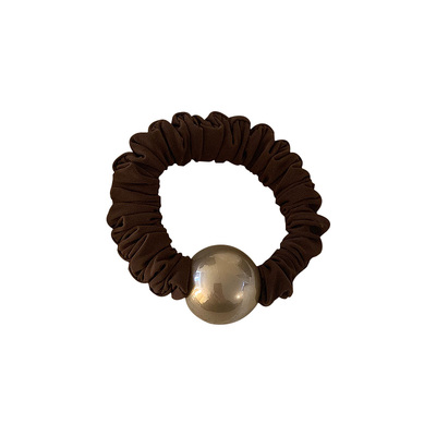 日常好用分享~弹性大珍珠发圈女