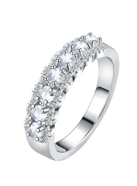 卓蝶珠宝玫瑰切割钻石女豪华群镶