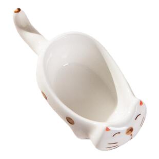 陶瓷墨碟多功能笔舔笔搁小水碟盛墨汁用砚台墨池墨盘书法练字搁毛笔墨蝶国画专用文房四宝创意猫咪梅林笔庄