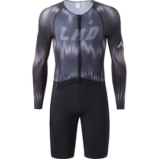 兰帕达连体骑行服炫驰男专业长袖短裤套装透气夏秋季公路车自行车
