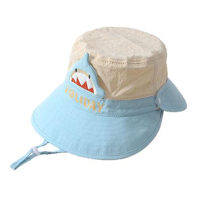 宝宝帽子夏季薄款可爱卡通防晒帽