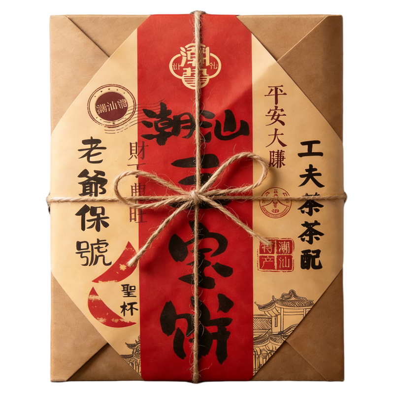 潮汕特产潮州三宝饼老式饼陈皮柚皮饼老香橼佛手饼解馋茶配伴手礼