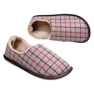 家居秋冬男包跟布艺女简约中式居家保暖拖鞋家用防滑加绒老人棉鞋
