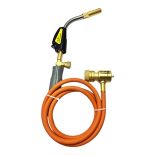 德果便携式无氧焊枪自动点火MAPP气体黄气焊枪焊炬铜管焊接工具