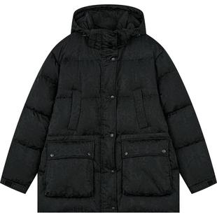 UOOYAA/乌丫欧式缎面提花面包羽绒服