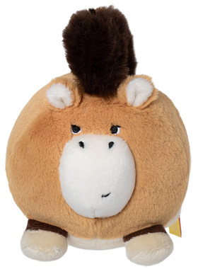 中国国家地理博物文创小圆宝普氏野马毛绒玩偶公仔挂件端午礼物