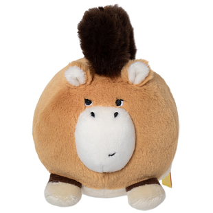 中国国家地理博物文创小圆宝普氏野马毛绒玩偶公仔挂件马年礼物