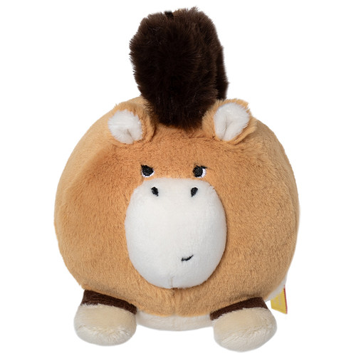 中国国家地理博物文创小圆宝普氏野马毛绒玩偶公仔挂件马年礼物