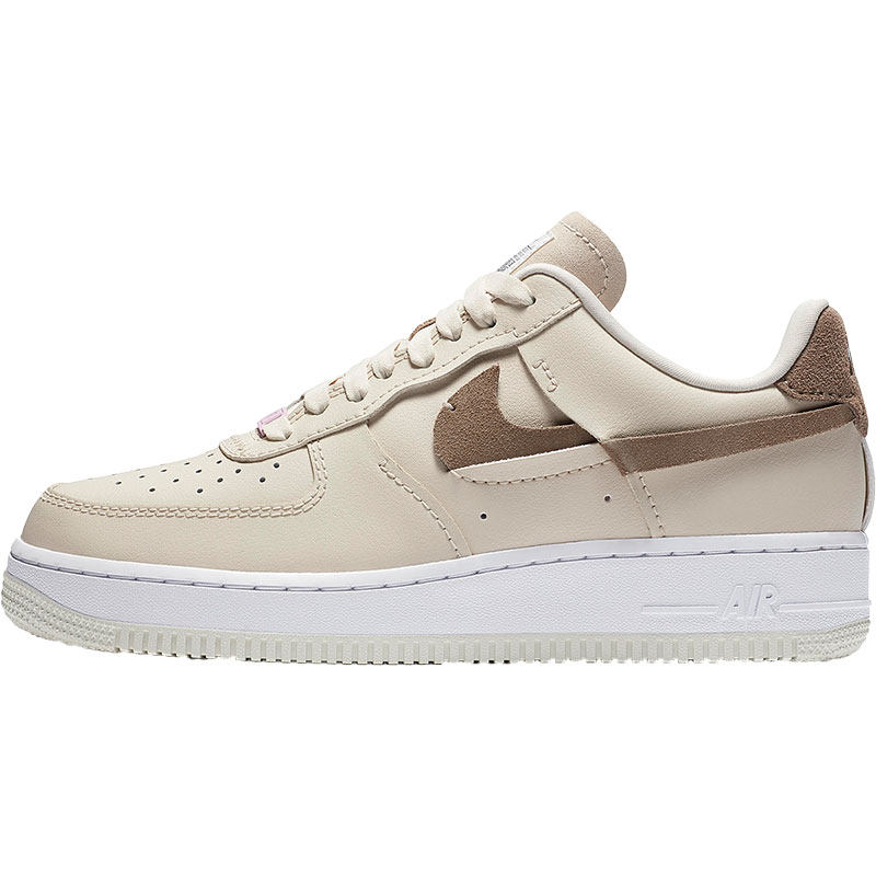 Nike/耐克正品女士皮革棕粉断钩包裹性防滑低帮DC1425-100
