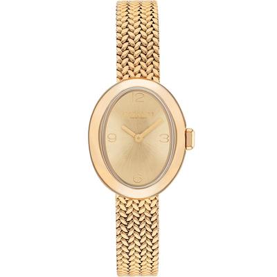 蔻驰浴缸表盘麦穗编织链手表女表