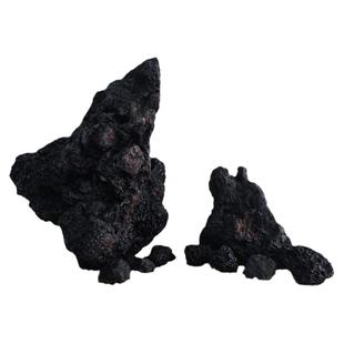 黑色火山石水族造景玄武石鱼缸过滤净化草缸火山石大块火山岩砌墙