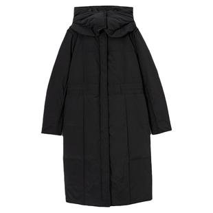 陌上主播2023冬季小个子中长款设计感小众女保暖修身羽绒服外套