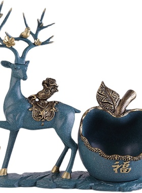 入户门口钥匙收纳家居饰品招财鹿