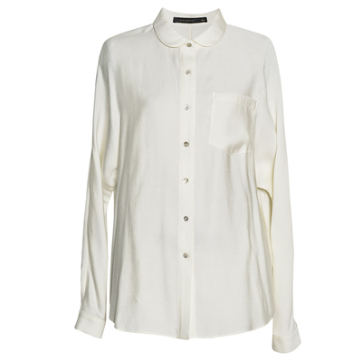 罗衣休闲百搭纯色长袖衬衫