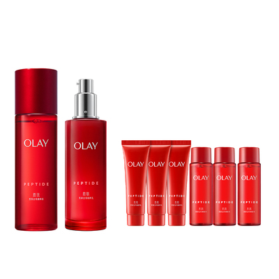 OLAY玉兰油大红瓶水乳抗老抗皱紧致补水护肤品套装